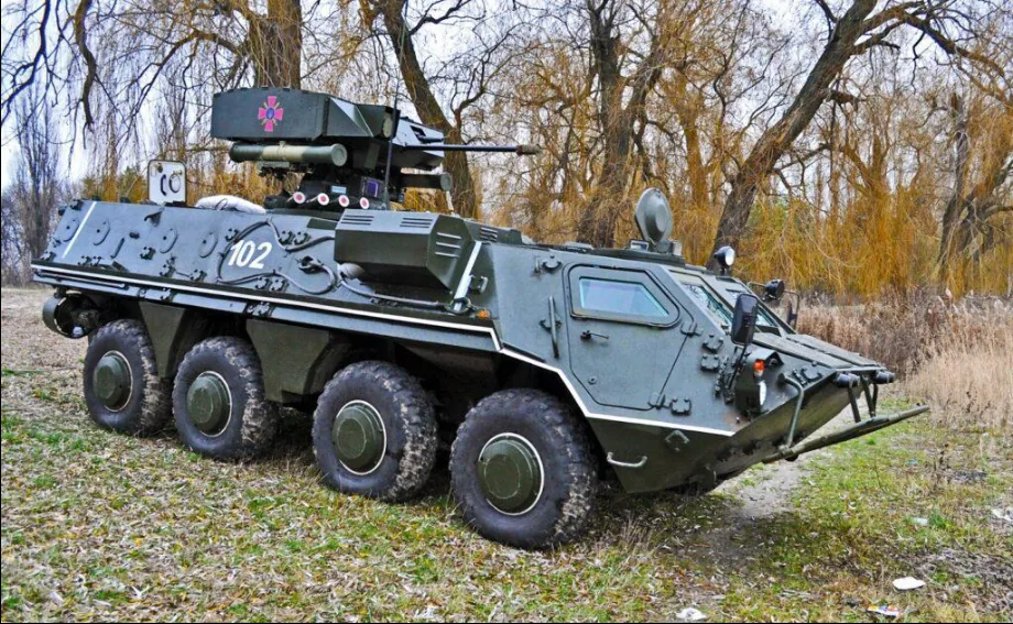 BTR-70 eight-wheel armored personnel carrier