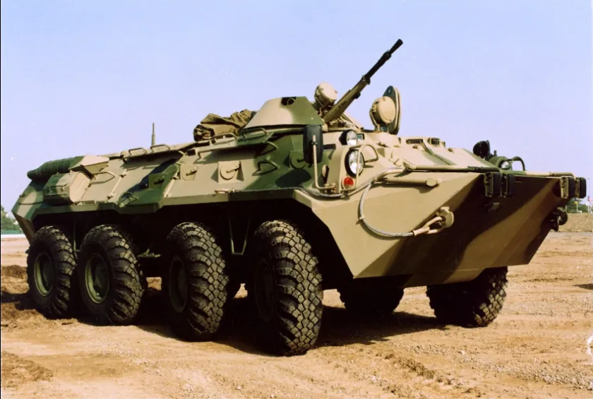 BTR-80 wheeled amphibious armored personnel carrier