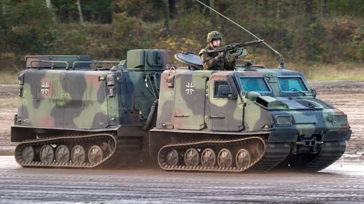 Bandvagn 206 articulated tracked all-terrain vehicle