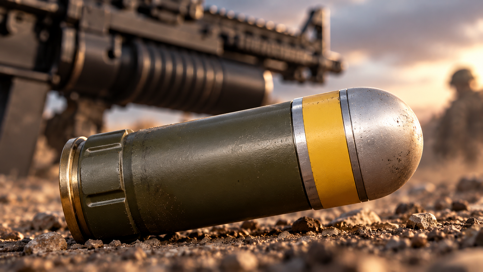 UBGL 40mm Indian under-barrel grenade round