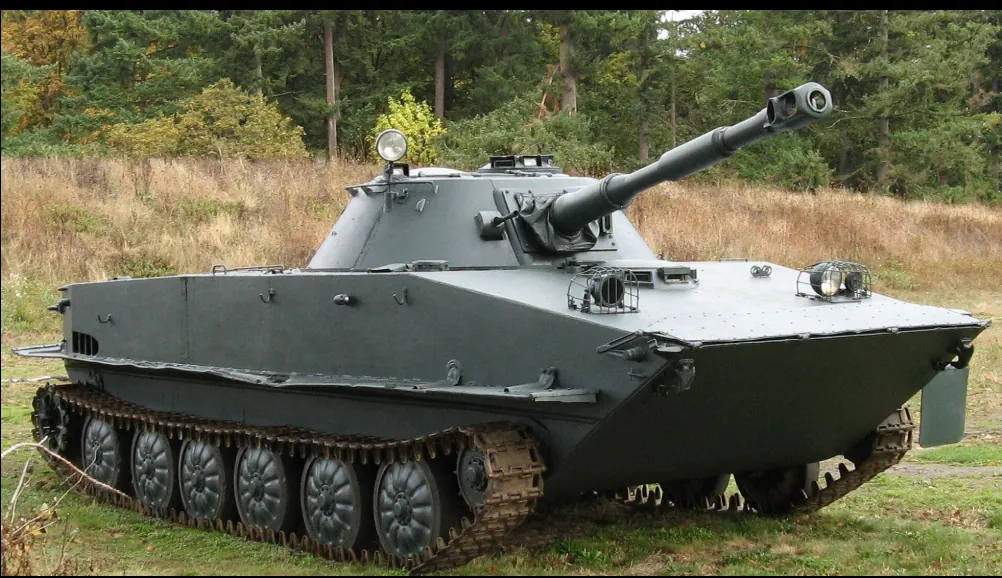 PT-76 amphibious light tank in the Ammonext catalog
